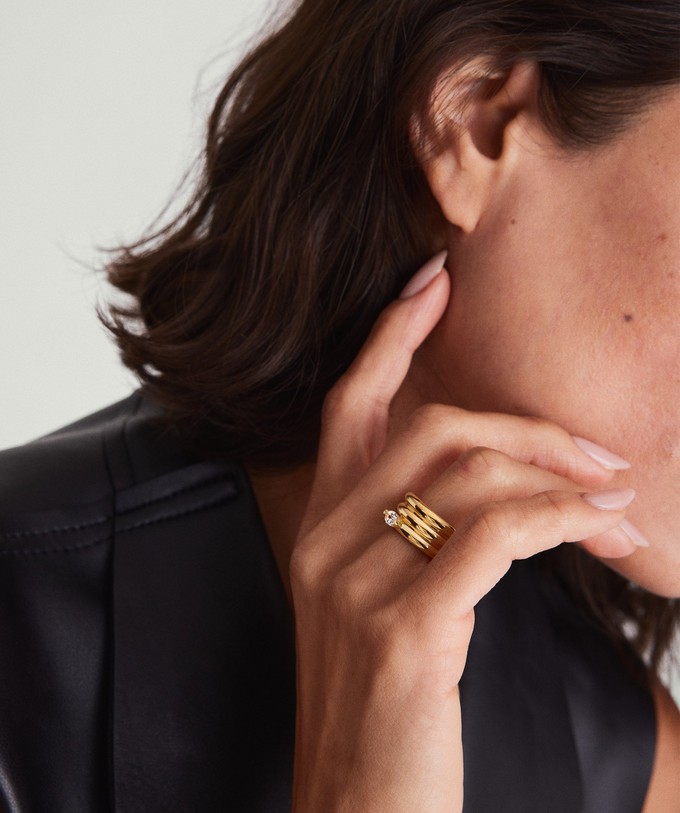Boa Gemstone Coil Ring from Mejuri