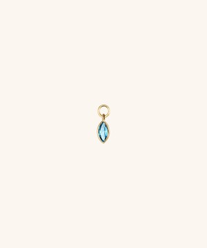 Marquise Gemstone Hoop Charm from Mejuri