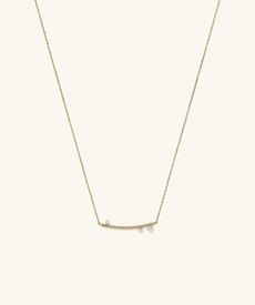 Celeste Lab Grown Diamond Horizon Necklace via Mejuri