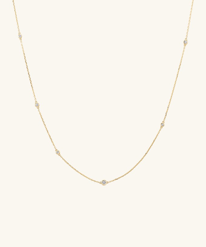Multi Station Round Diamond Necklace from Mejuri