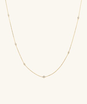 Multi Station Round Diamond Necklace from Mejuri