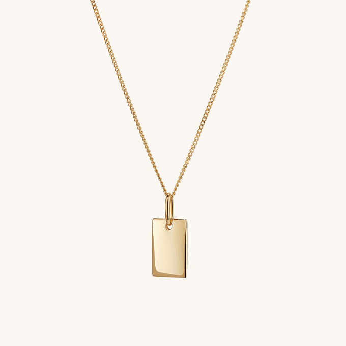 Engravable Rectangular Necklace from Mejuri
