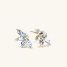 Marquise Aquamarine Earrings via Mejuri