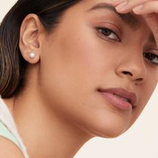 Bold Pearl Ear Jacket Studs via Mejuri
