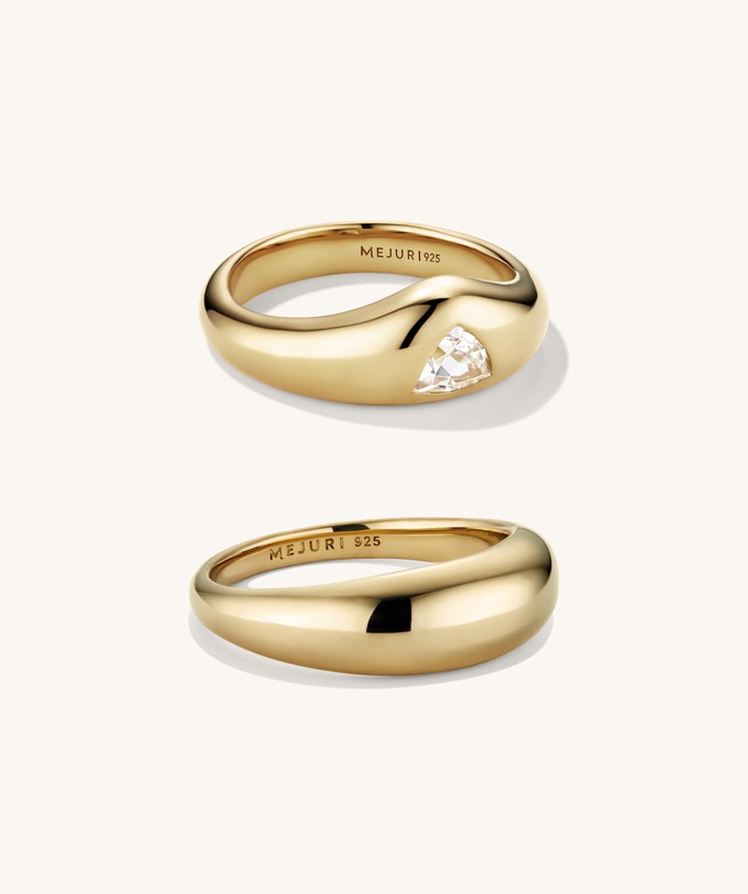 Organic DÃ´me Crown Nesting Ring Set from Mejuri