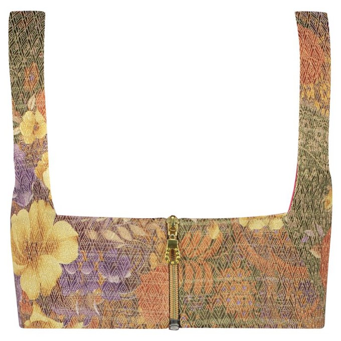 ETHEREAL FLORAL JACQUARD CROP TOP from MONIQUE SINGH