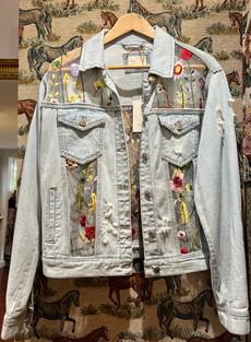 Upcycled Laced Denim Jacket via MPIRA
