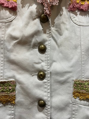 Fabulous Corduroy Blazer With Vintage Trims from MPIRA