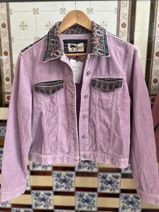 Upcycled Pastel Lilac Cord Jacket via MPIRA