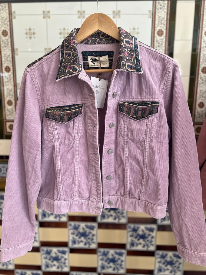 Upcycled Pastel Lilac Cord Jacket from MPIRA