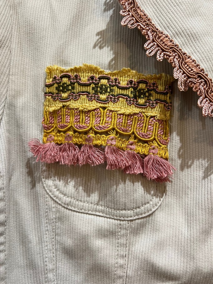 Fabulous Corduroy Blazer With Vintage Trims from MPIRA