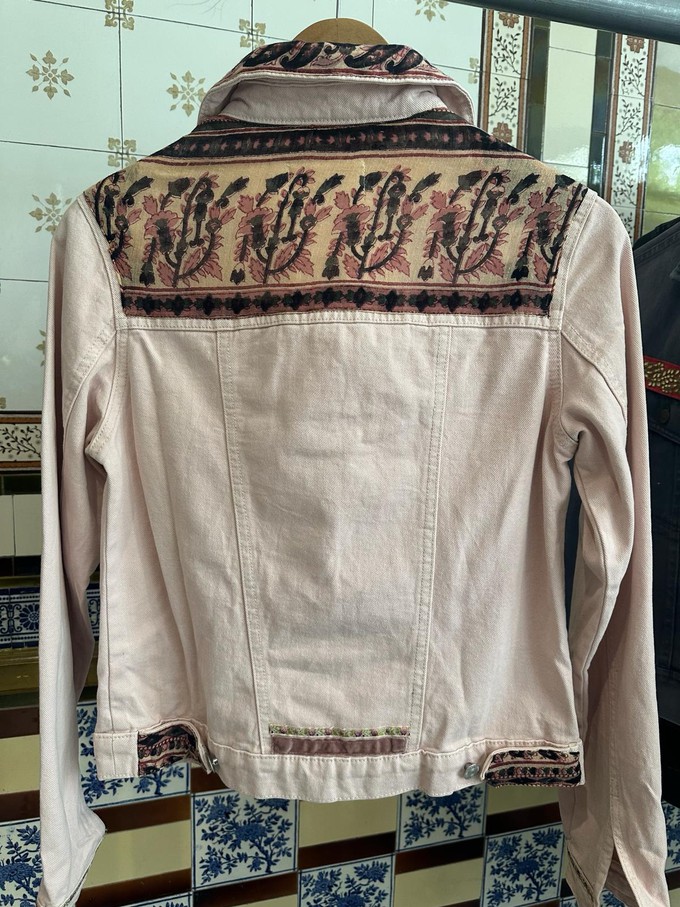Upcycled Pastel Denim Jacket from MPIRA
