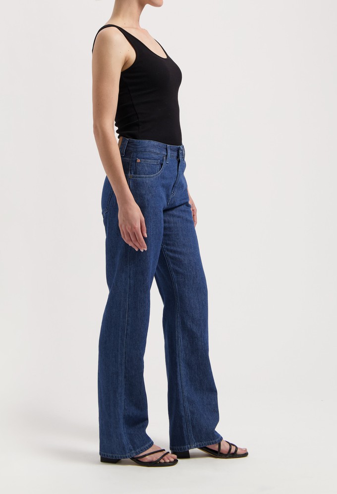 Jamie Mid Loose Flow - Stone Indigo from Mud Jeans