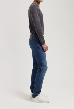 John Mid Straight - Rustic Blue from Mud Jeans