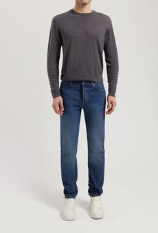 John Mid Straight - Rustic Blue via Mud Jeans