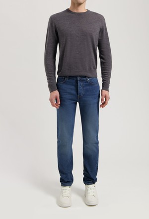 John Mid Straight - Rustic Blue from Mud Jeans
