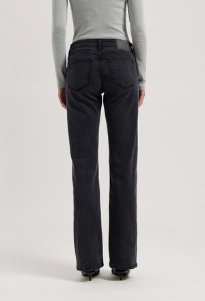 Carry Mid Straight - Black Vintage from Mud Jeans