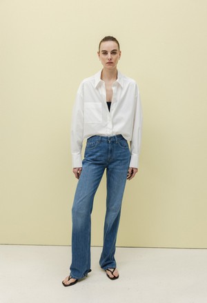 Jamie Mid Loose Flow - Medium Vintage Stone from Mud Jeans
