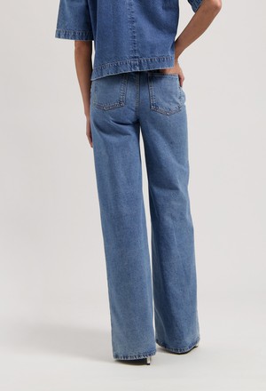 Sara High Loose - Stone Vintage from Mud Jeans
