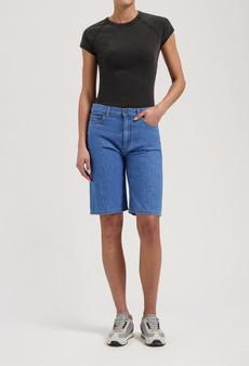 Suzy Mid Short - Medium Stone via Mud Jeans