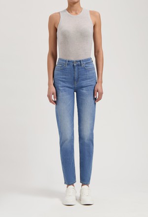 Mams High Tapered - Old Stone from Mud Jeans