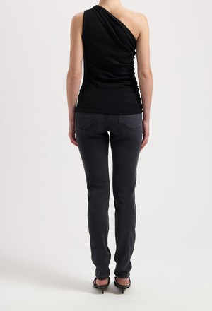 Skyler Mid Skinny - Authentic Black from Mud Jeans