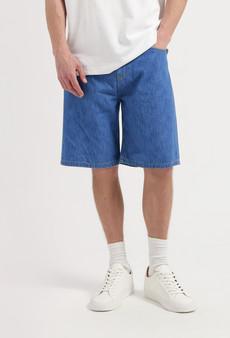 James Denim Short - Medium Stone via Mud Jeans