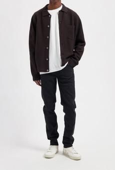 Dunn Low Tapered - Stone Black via Mud Jeans