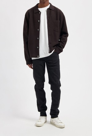 Dunn Low Tapered - Stone Black from Mud Jeans