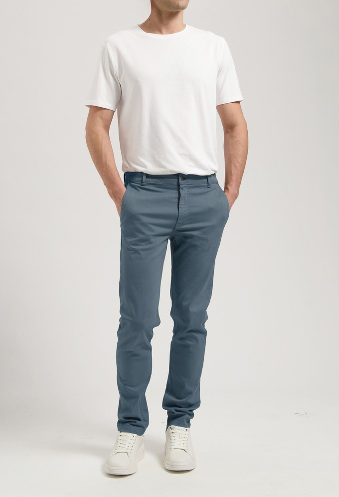Scott Mid Tapered - Slate Blue from Mud Jeans