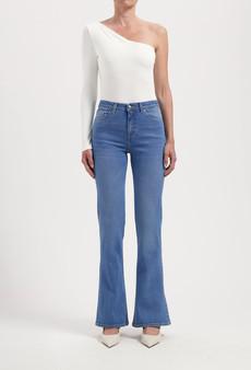 Isy High Flared - Fresh Fade via Mud Jeans