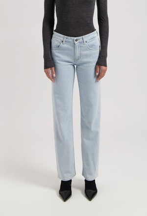 Carry Mid Straight - Light Stone from Mud Jeans