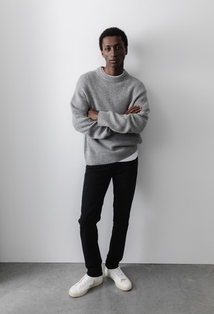 Dunn Low Tapered - Stone Black from Mud Jeans