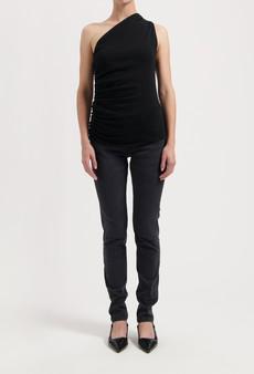 Skyler Mid Skinny - Authentic Black via Mud Jeans