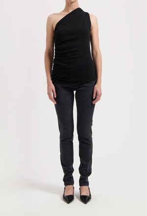 Skyler Mid Skinny - Authentic Black from Mud Jeans