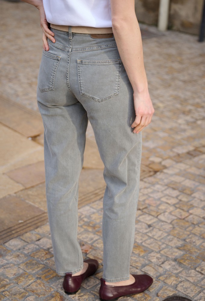 Mams High Tapered - Faded Grey from Mud Jeans