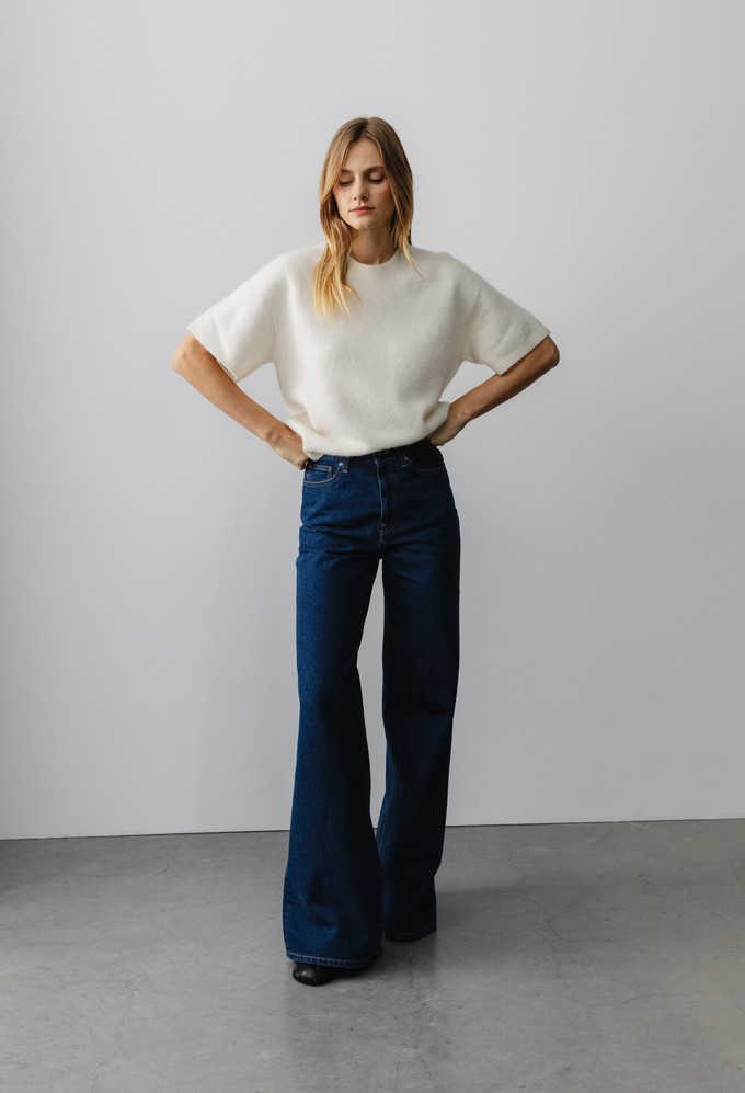 Sara High Loose - Stone Indigo from Mud Jeans