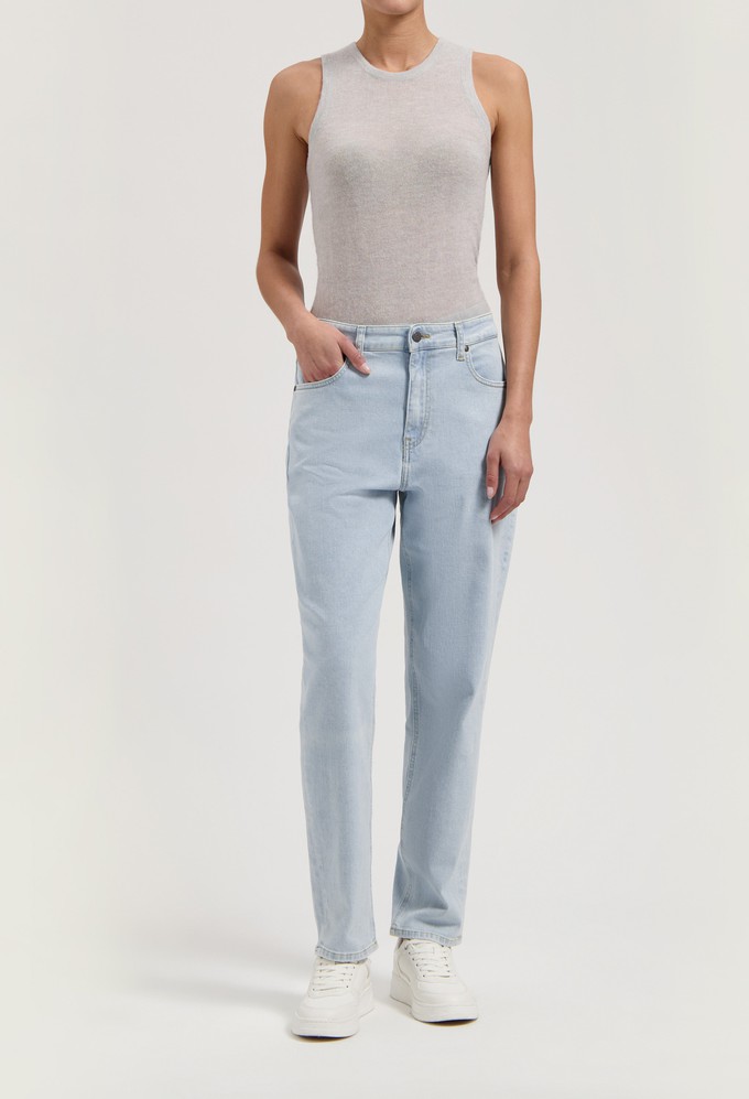 Mams High Tapered - Light Stone from Mud Jeans
