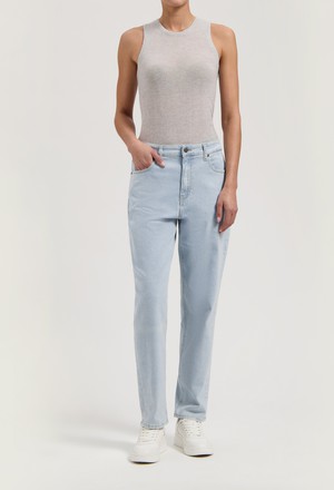 Mams High Tapered - Light Stone from Mud Jeans