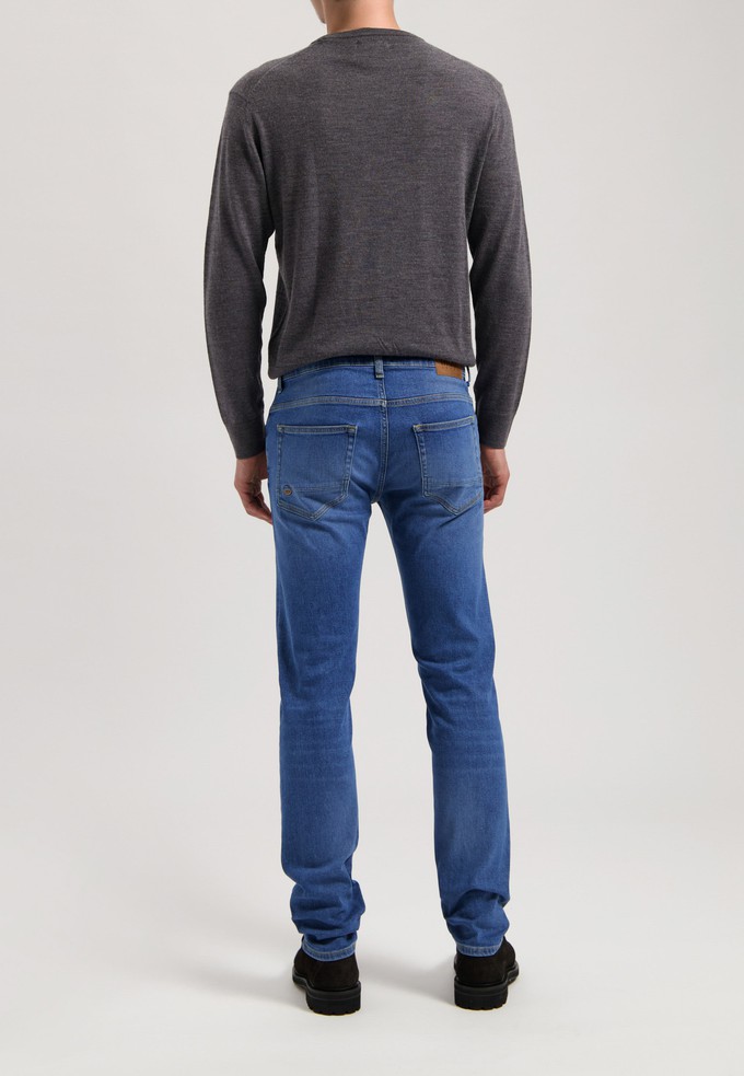 Dunn Low Tapered - Pure Blue from Mud Jeans