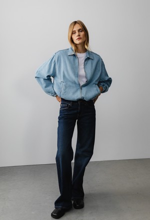 Cleo Mid Loose - Rustic Blue from Mud Jeans