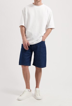 James Denim Short - Stone Indigo from Mud Jeans