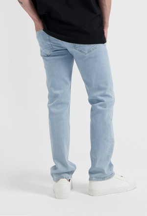 Bryce Mid Straight - Light Stone from Mud Jeans