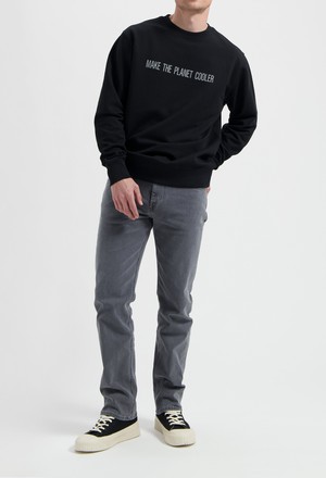 Bryce Mid Straight - Light Grey from Mud Jeans