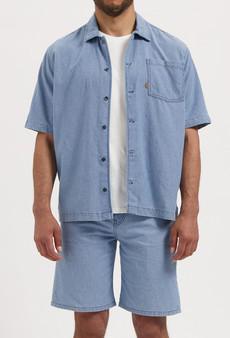Seb Shirt - Stone Vintage via Mud Jeans