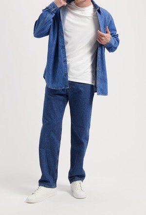 Alex Mid Loose - Medium Stone from Mud Jeans
