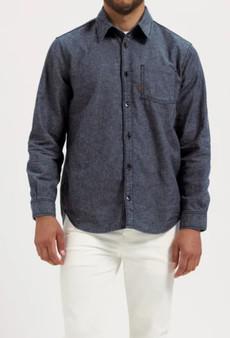 Chris Denim Shirt - Medium Stone via Mud Jeans