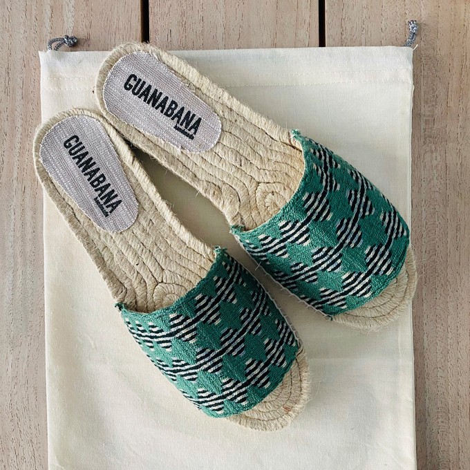 WOVEN SLIP ON aqua from Mymarini