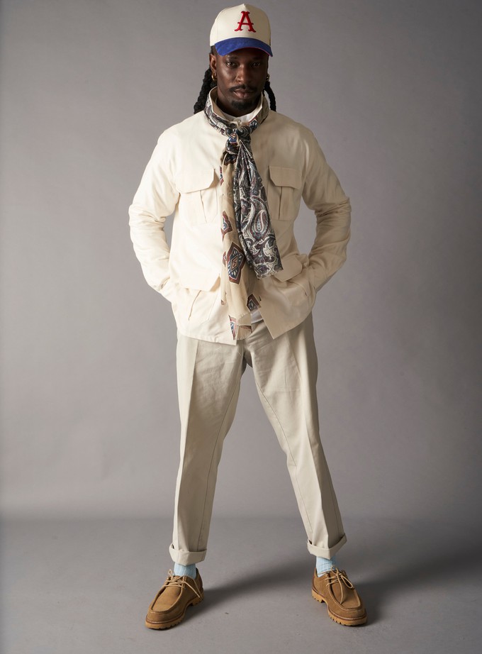 Regenerative Cotton Undyed & Unbleached OverShirt from Neem London
