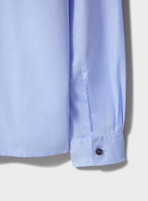 Regenerative Cotton Poplin Sky Spitalfields from Neem London
